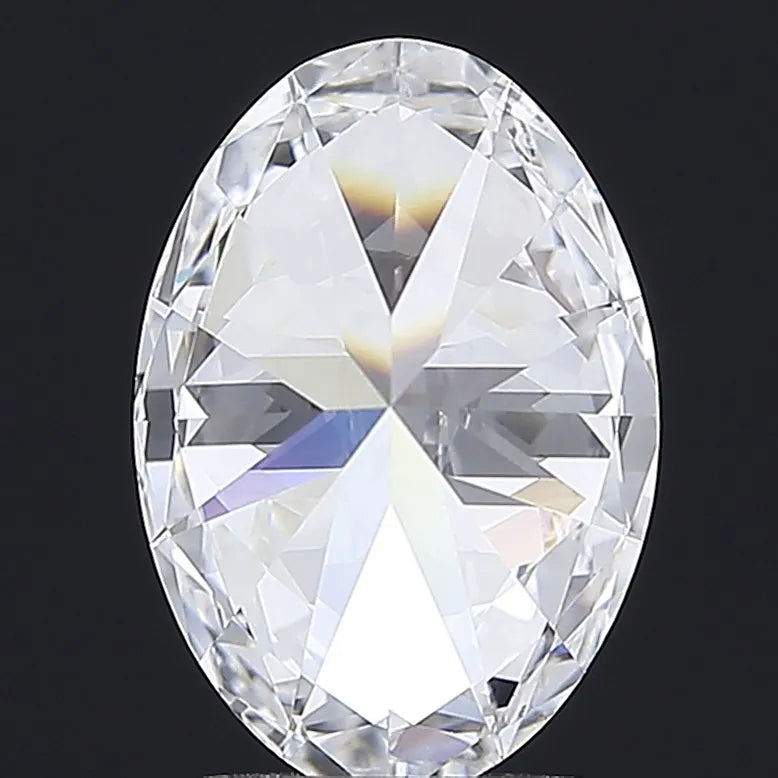 2.86ct Oval Lab Grown Diamond (Colour D, Clarity VVS2, IGI Certified)