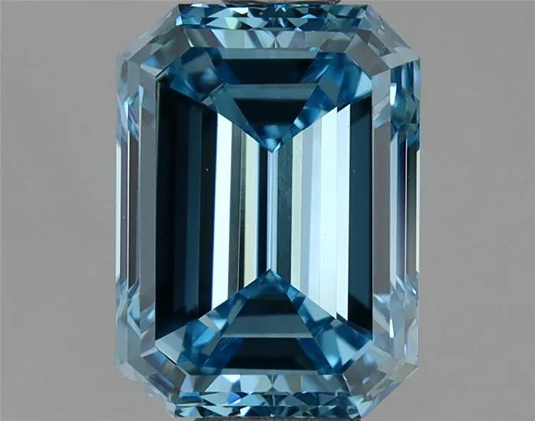 1.50ct Emerald Lab Grown Diamond (Colour Fancy Vivid Blue, Clarity VS1, IGI Certified)