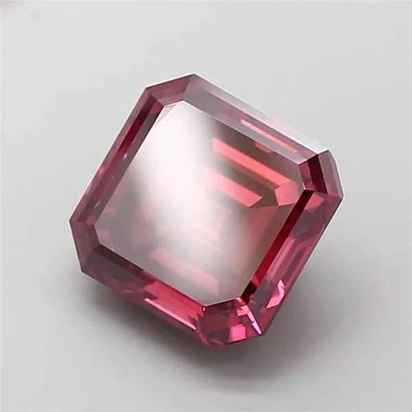 5.00ct Asscher Lab Grown Diamond (Colour Fancy Deep Pink, Clarity VS1, IGI Certified)
