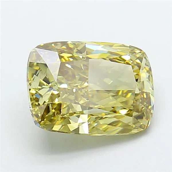 5.00ct Cushion modified Lab Grown Diamond (Colour Fancy Gray Yellow, Clarity VS1, IGI Certified)