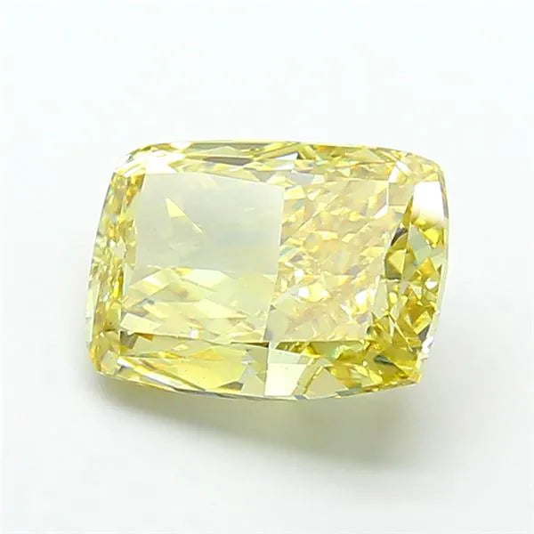 5.00ct Cushion modified Lab Grown Diamond (Colour Fancy Yellow, Clarity VS1, IGI Certified)