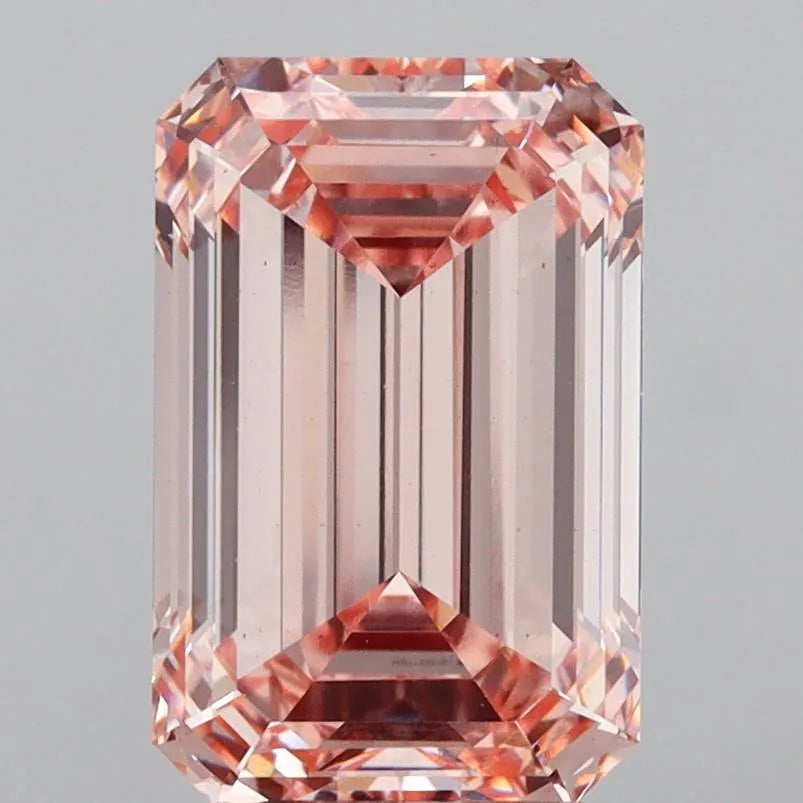 5.00ct Emerald Lab Grown Diamond (Colour Fancy Intense Pink, Clarity VS1, IGI Certified)