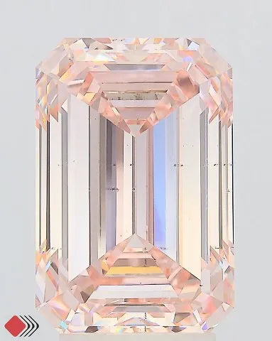 5.00ct Emerald Lab Grown Diamond (Colour Fancy Intense Pink, Clarity VS2, IGI Certified)