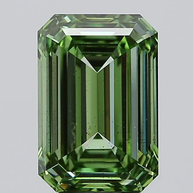 5.00ct Emerald Lab Grown Diamond (Colour Fancy Vivid Green, Clarity SI1, IGI Certified)