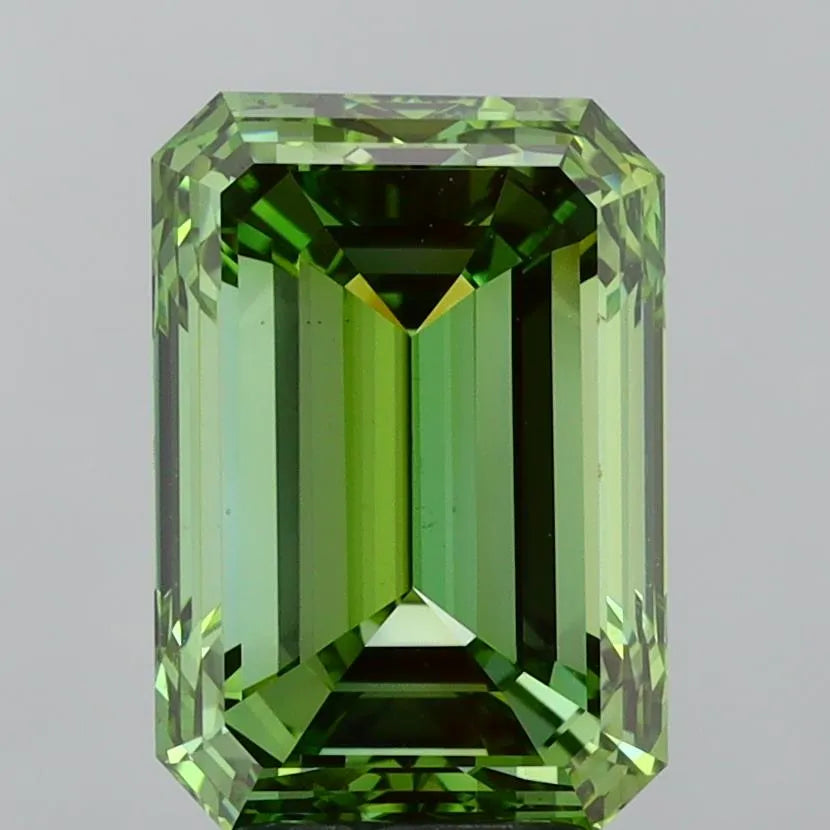 5.00ct Emerald Lab Grown Diamond (Colour Fancy Vivid Green, Clarity VVS2, IGI Certified)