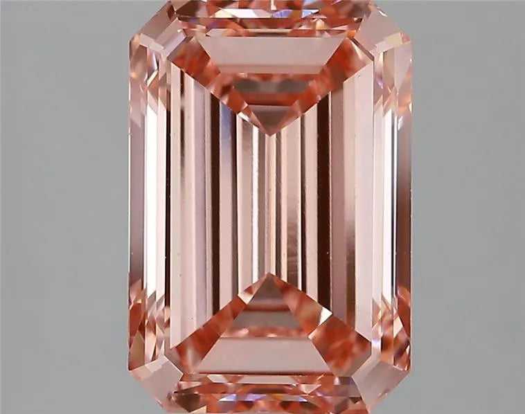 5.00ct Emerald Lab Grown Diamond (Colour Fancy Vivid Pink, Clarity VVS2, IGI Certified)