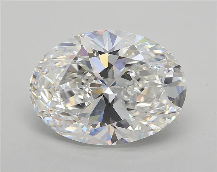 5.00ct Oval Lab Grown Diamond (Colour D, Clarity VVS2, Cut EX, IGI Certified)