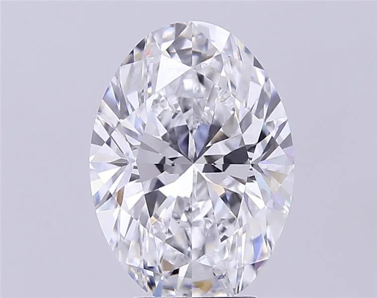 5.00ct Oval Lab Grown Diamond (Colour D, Clarity VVS2, IGI Certified)