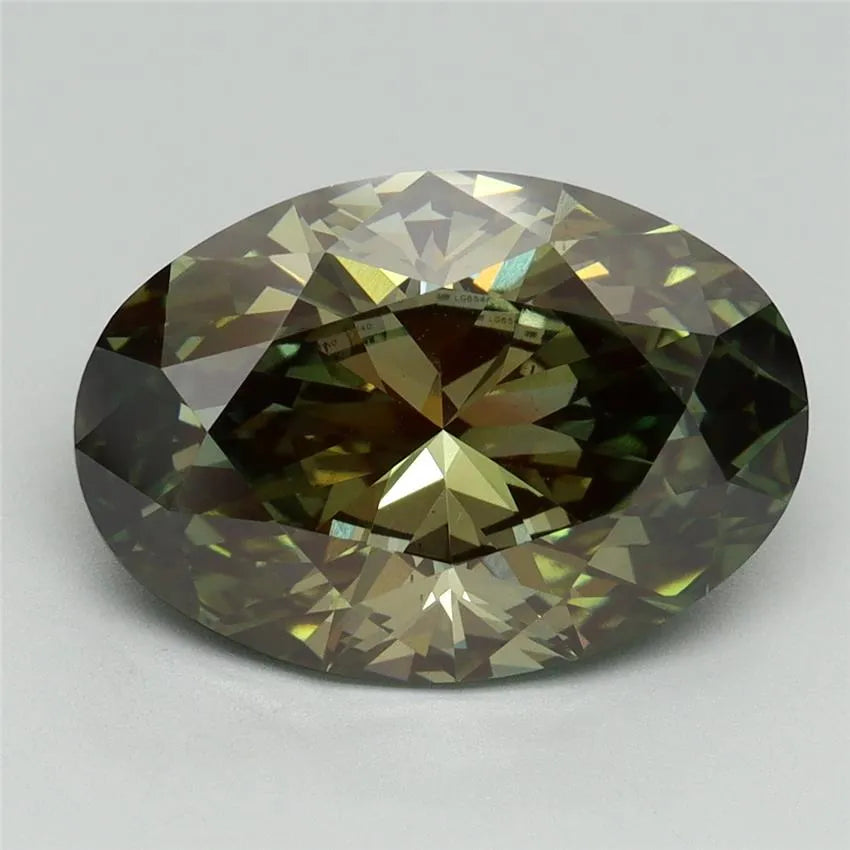 5.00ct Oval Lab Grown Diamond (Colour Fancy Green, Clarity VS1, IGI Certified)