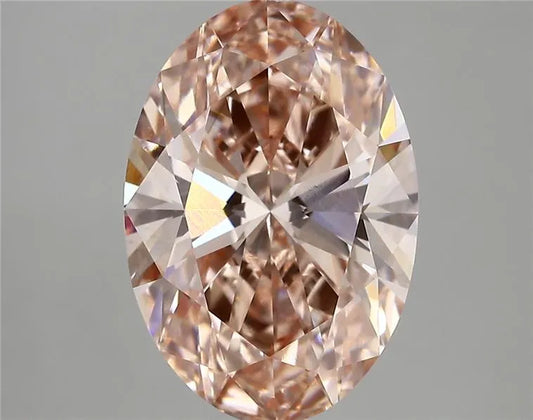 5.00ct Oval Lab Grown Diamond (Colour Fancy Intense Pink, Clarity VS1, IGI Certified)