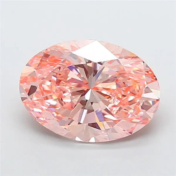5.00ct Oval Lab Grown Diamond (Colour Fancy Intense Pink, Clarity VS1, IGI Certified)