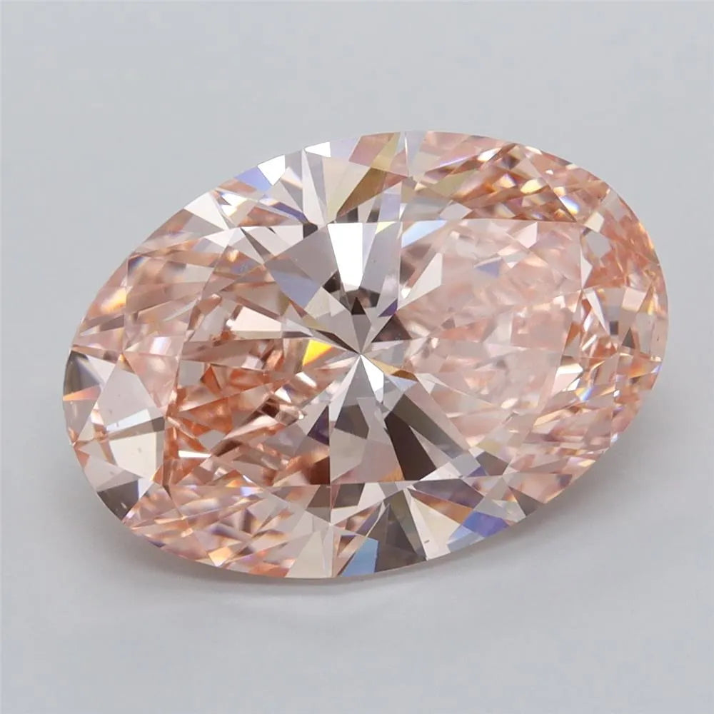 5.00ct Oval Lab Grown Diamond (Colour Fancy Intense Pink, Clarity VVS2, IGI Certified)