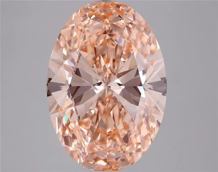 5.00ct Oval Lab Grown Diamond (Colour Fancy Vivid Pink, Clarity VVS2, IGI Certified)