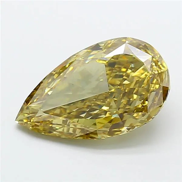 5.00ct Pear Lab Grown Diamond (Colour Fancy Intense Gray Yellow, Clarity VS1, IGI Certified)