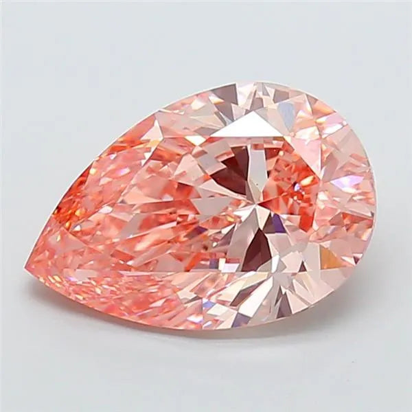 5.00ct Pear Lab Grown Diamond (Colour Fancy Intense Pink, Clarity VS1, IGI Certified)