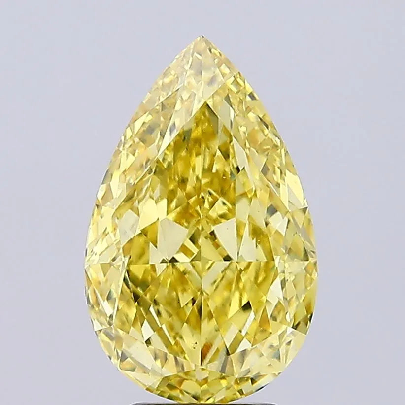 5.00ct Pear Lab Grown Diamond (Colour Fancy Intense Yellow, Clarity VS1, IGI Certified)