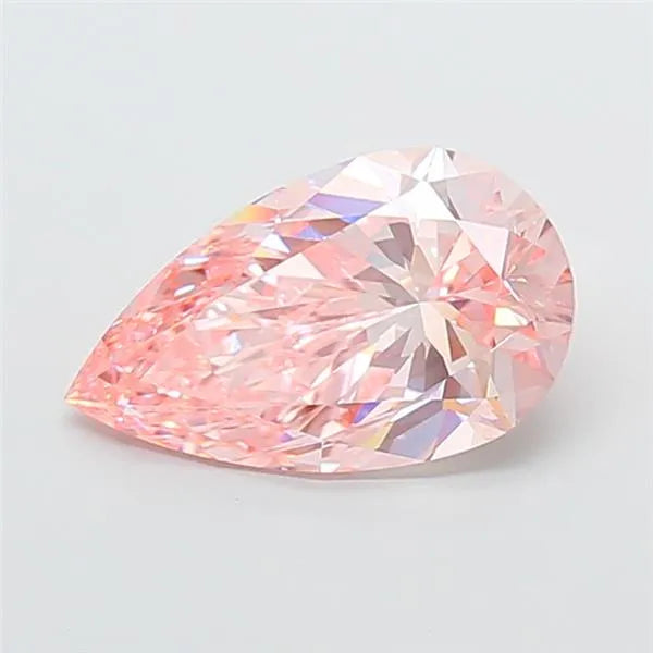 5.00ct Pear Lab Grown Diamond (Colour Fancy Vivid Pink, Clarity VVS2, IGI Certified)