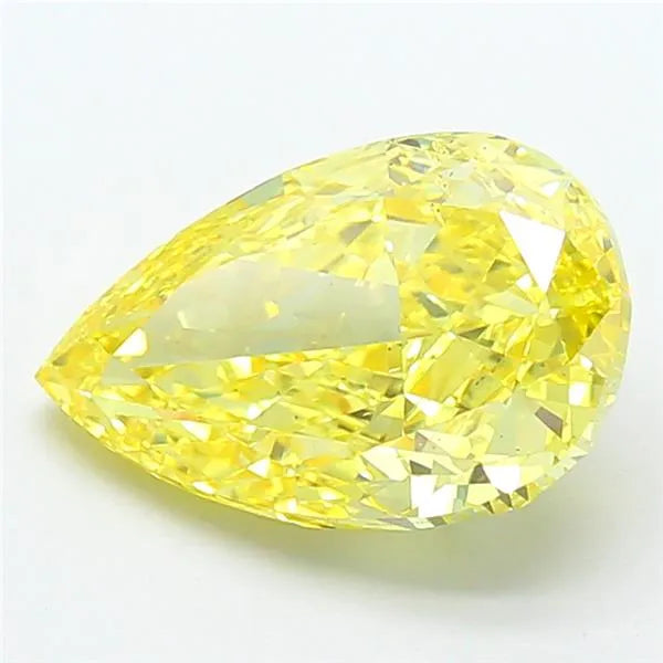 5.00ct Pear Lab Grown Diamond (Colour Fancy Vivid Yellow, Clarity SI1, IGI Certified)