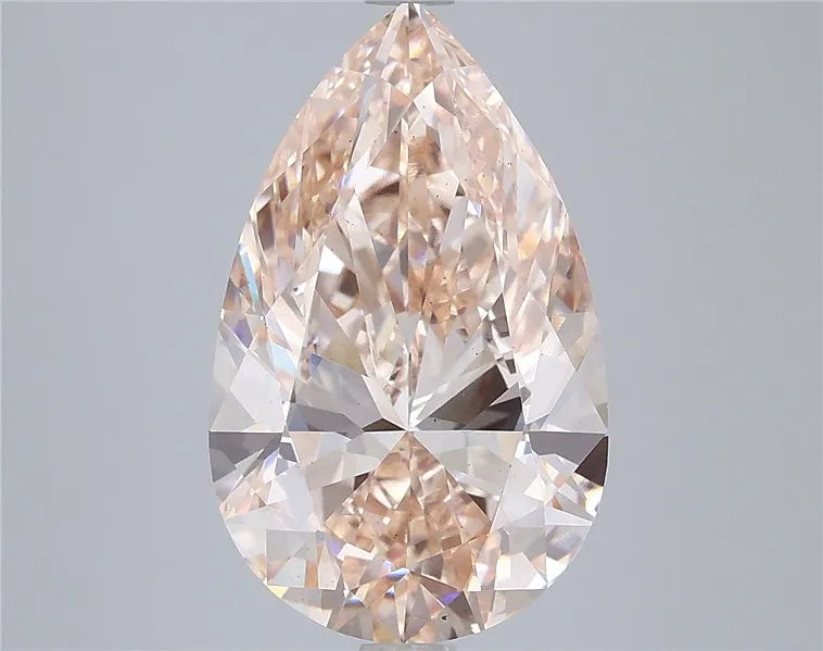 5.00ct Pear Lab Grown Diamond (Colour Very Light Orangey Brown, Clarity VS2, IGI Certified)
