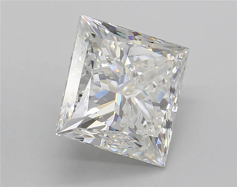 5.00ct Princess Lab Grown Diamond (Colour E, Clarity VS1, Cut VG, IGI Certified)