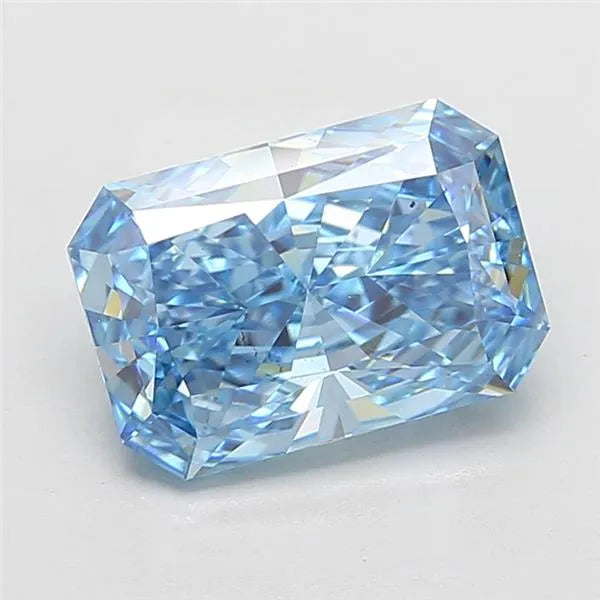 5.00ct Radiant Lab Grown Diamond (Colour Fancy Vivid Blue, Clarity VS2, IGI Certified)