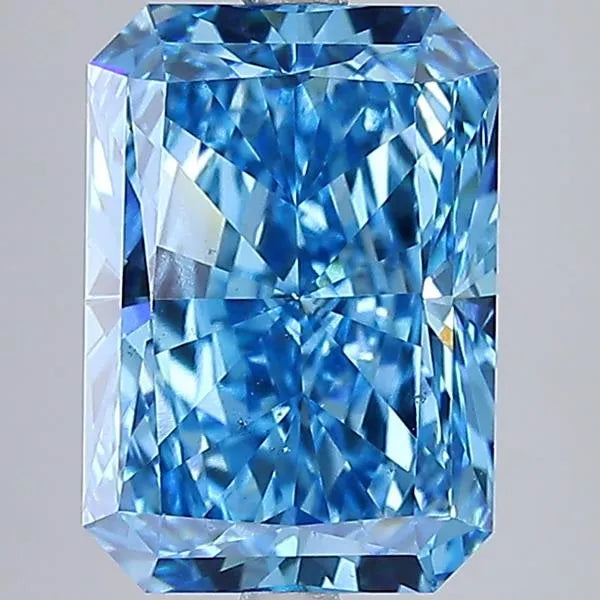5.00ct Radiant Lab Grown Diamond (Colour Fancy Vivid Blue, Clarity VS2, IGI Certified)