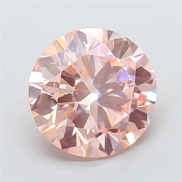 5.00ct Round Lab Grown Diamond (Colour Fancy Intense Pink, Clarity VS1, Cut EX, IGI Certified)