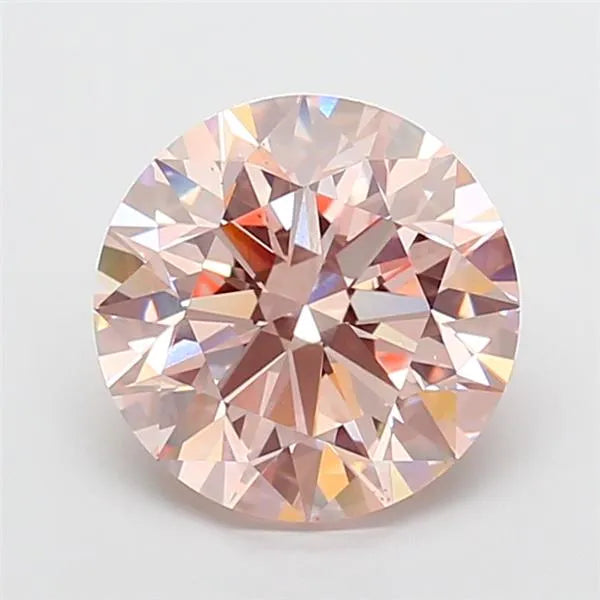 5.00ct Round Lab Grown Diamond (Colour Fancy Intense Pink, Clarity VS1, Cut EX, IGI Certified)