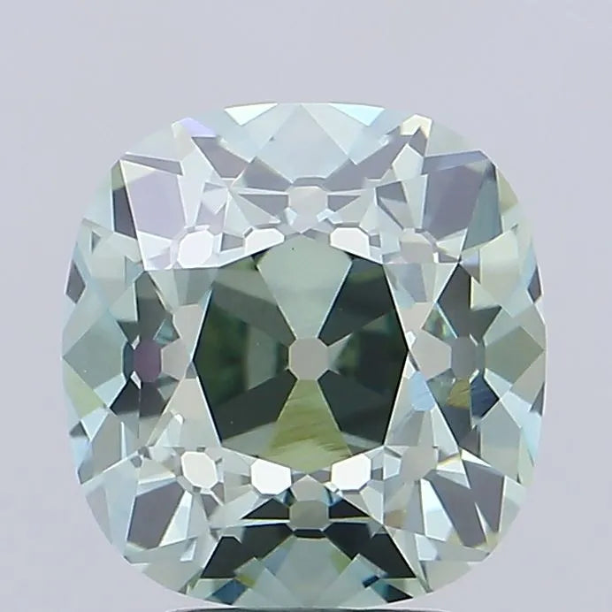 5.01ct Cushion Lab Grown Diamond (Colour Fancy Vivid Green, Clarity VVS2, IGI Certified)