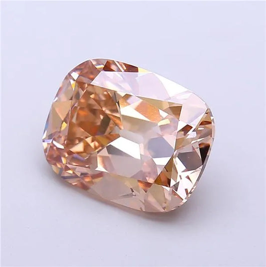 5.01ct Cushion brilliant Lab Grown Diamond (Colour Fancy Light Brown, Clarity VVS2, IGI Certified)
