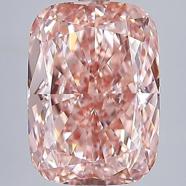 5.01ct Cushion modified Lab Grown Diamond (Colour Fancy Intense Brownish Pink, Clarity VVS2, IGI Certified)
