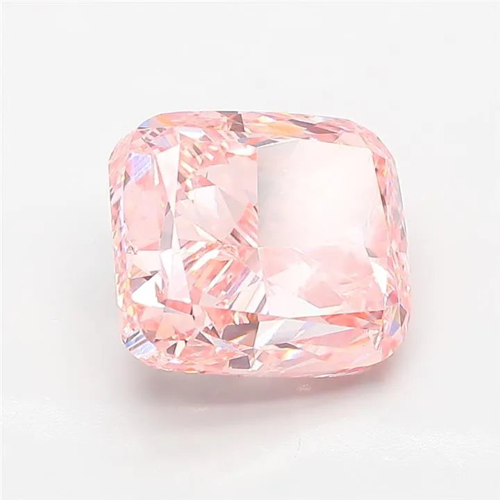 5.01ct Cushion modified Lab Grown Diamond (Colour Fancy Intense Pink, Clarity VS1, IGI Certified)