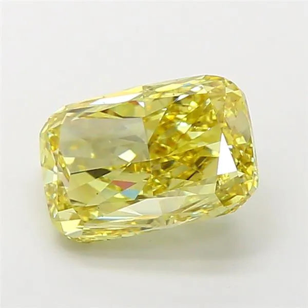 5.01ct Cushion modified Lab Grown Diamond (Colour Fancy Intense Yellow, Clarity VS2, IGI Certified)