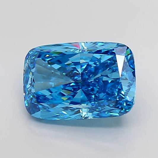 5.01ct Cushion modified Lab Grown Diamond (Colour Fancy Vivid Blue, Clarity VS1, IGI Certified)