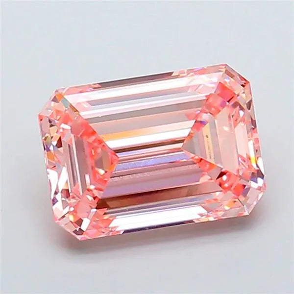 5.01ct Emerald Lab Grown Diamond (Colour Fancy Intense Pink, Clarity VS2, IGI Certified)