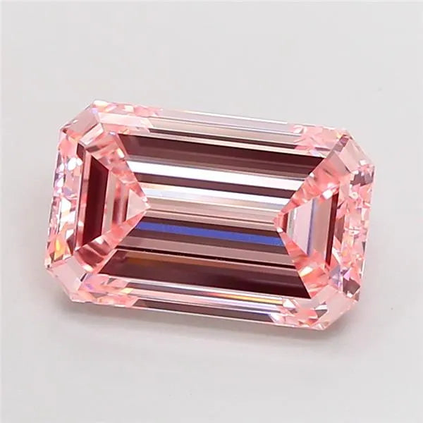 5.01ct Emerald Lab Grown Diamond (Colour Fancy Intense Pink, Clarity VVS2, IGI Certified)