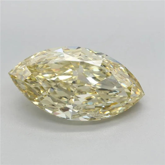 5.01ct Marquise Lab Grown Diamond (Colour Fancy Intense Yellow, Clarity VS1, IGI Certified)