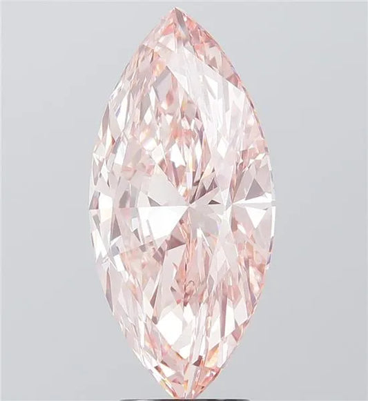5.01ct Marquise Lab Grown Diamond (Colour Fancy Vivid Pink, Clarity VVS2, IGI Certified)