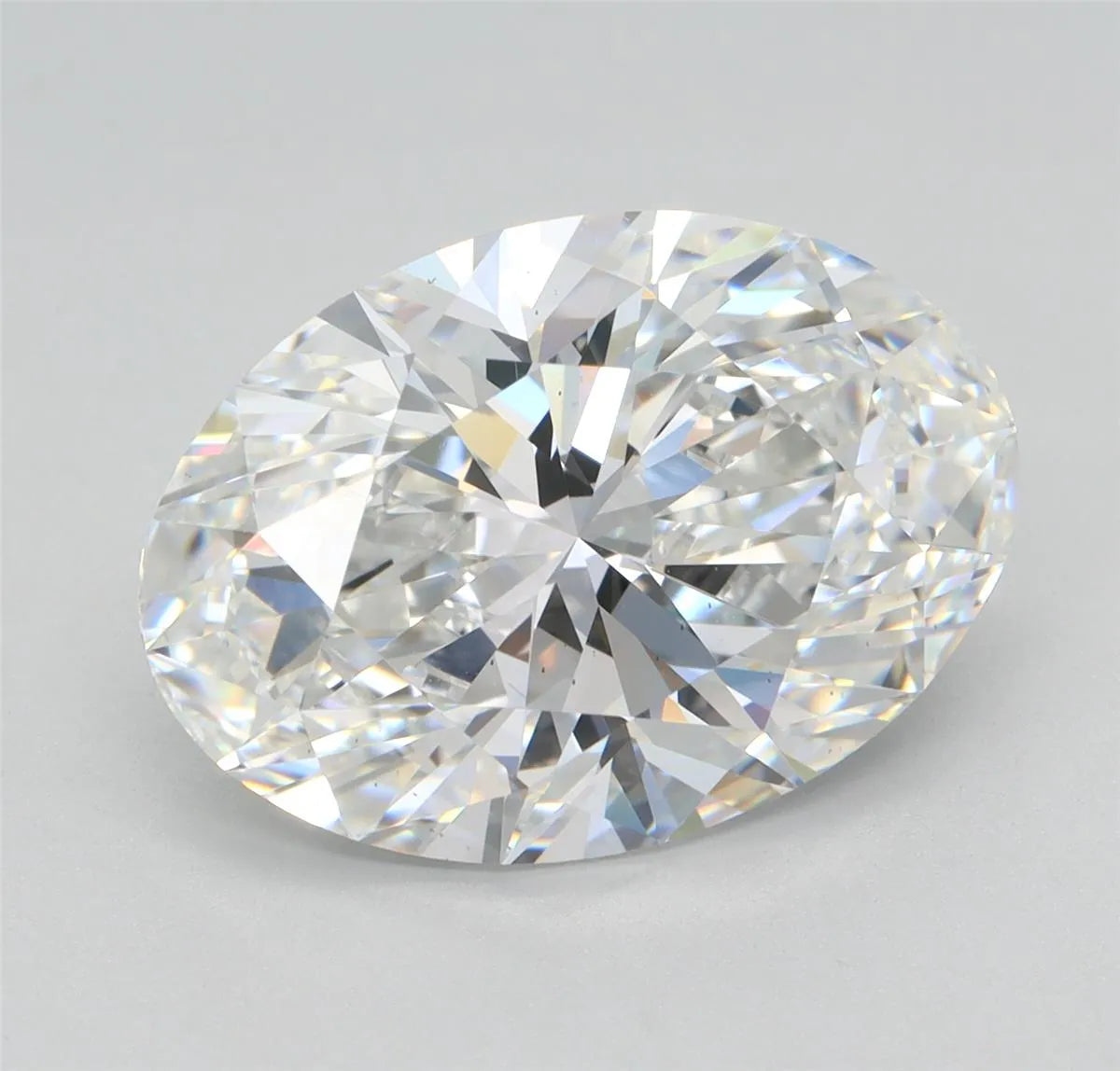 5.01ct Oval Lab Grown Diamond (Colour E, Clarity VS2, IGI Certified)