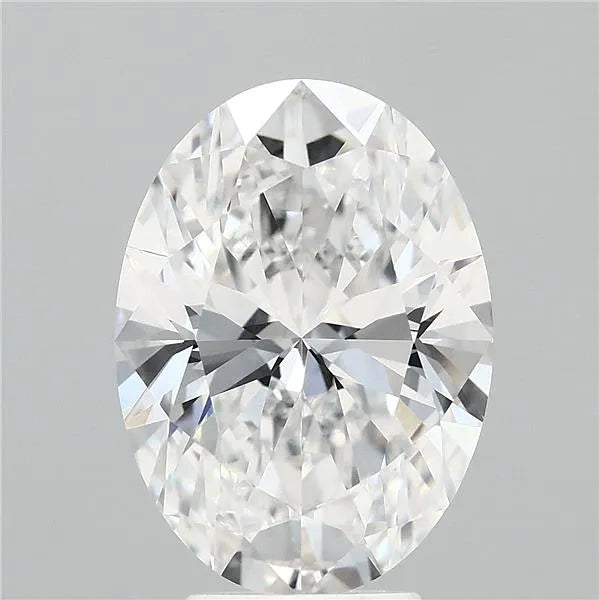 5.01ct Oval Lab Grown Diamond (Colour E, Clarity VVS2, IGI Certified)
