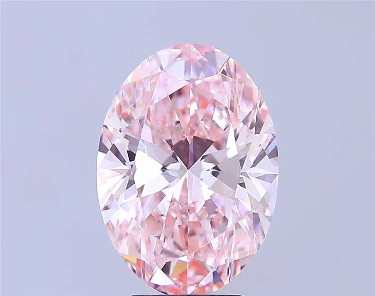 5.01ct Oval Lab Grown Diamond (Colour Fancy Intense Pink, Clarity VS1, IGI Certified)