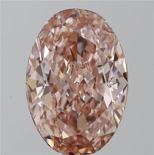 5.01ct Oval Lab Grown Diamond (Colour Fancy Vivid Pink, Clarity VVS2, IGI Certified)
