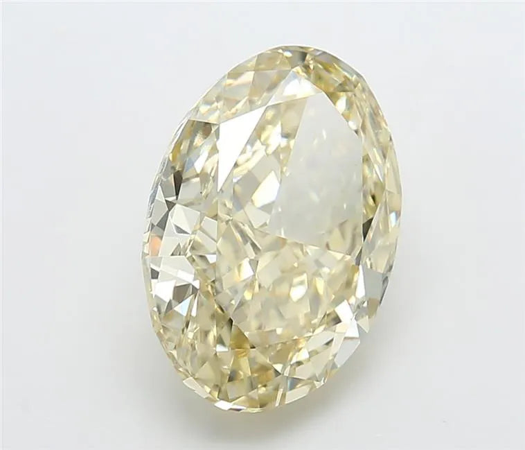 5.01ct Oval Lab Grown Diamond (Colour Fancy Yellow, Clarity VVS2, IGI Certified)