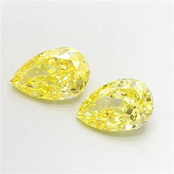 5.01ct Pear Lab Grown Diamond (Colour Fancy Intense Yellow, Clarity VS1, IGI Certified)