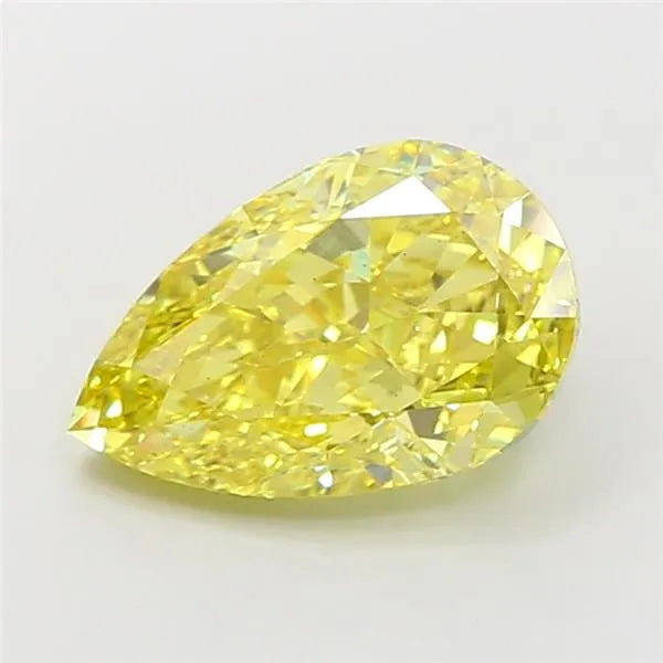 5.01ct Pear Lab Grown Diamond (Colour Fancy Vivid Yellow, Clarity VS1, IGI Certified)