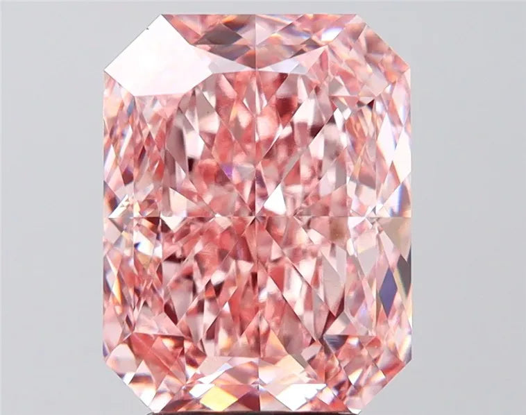 5.01ct Radiant Lab Grown Diamond (Colour Fancy Intense Pink, Clarity VS1, IGI Certified)