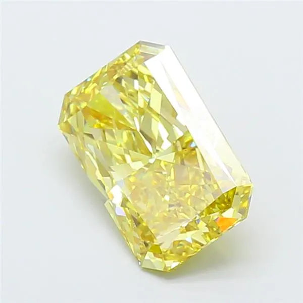 5.01ct Radiant Lab Grown Diamond (Colour Fancy Intense Yellow, Clarity VS2, IGI Certified)