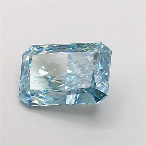 5.01ct Radiant Lab Grown Diamond (Colour Fancy Vivid Blue, Clarity VS2, IGI Certified)