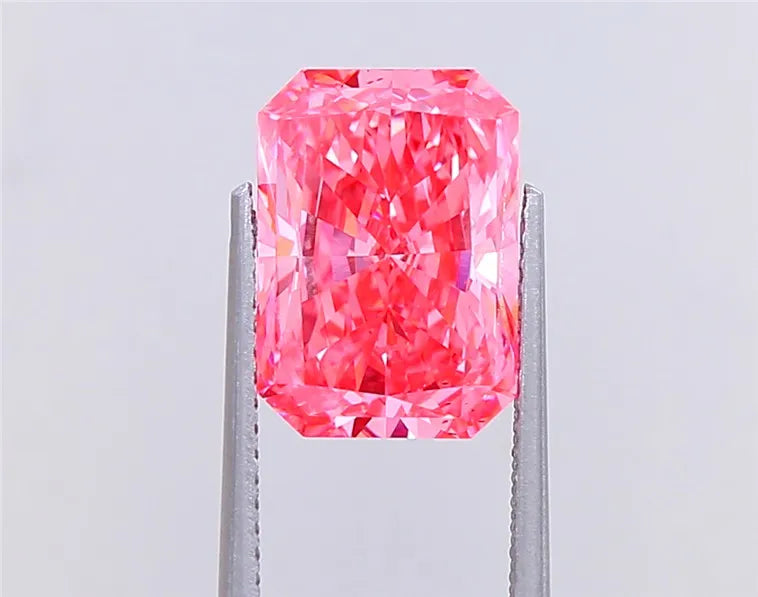 5.01ct Radiant Lab Grown Diamond (Colour Fancy Vivid Pink, Clarity VS1, IGI Certified)
