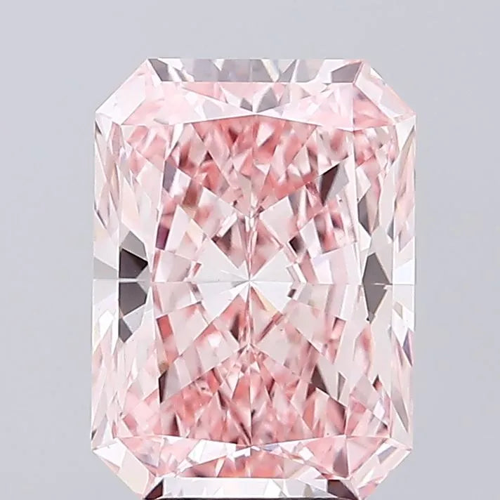 5.01ct Radiant Lab Grown Diamond (Colour Fancy Vivid Pink, Clarity VS1, IGI Certified)